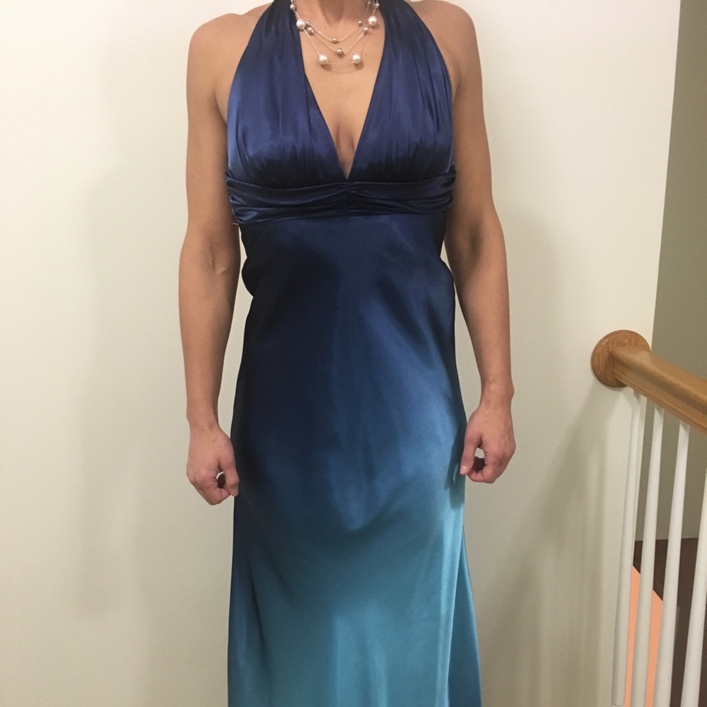 Ombré blue dress